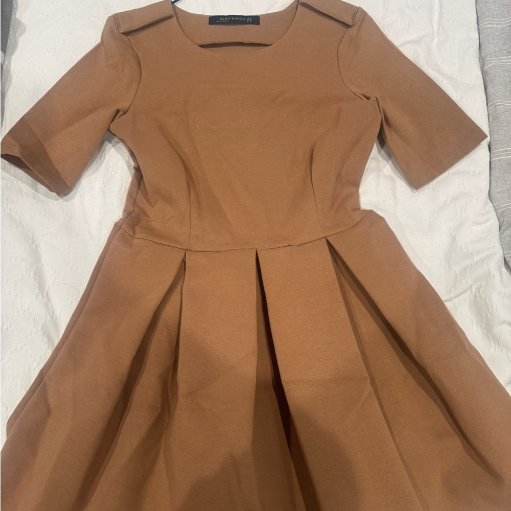Zara Tan Midi Dress